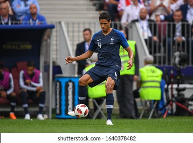 MOSCOW, RUSSIA: 15 July 2018 Raphael Varane Of France During The Russia 2018 World Cup Football Match Between France And Croatia