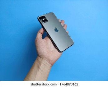 Moscow / Russia - 2020 June 20: Apple's IPhone 12 Pro. Concept Quad Camera