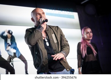 MOSCOW, RUSSIA - 23 MARCH, 2016 : Presentation Of Music Video By Famous Hip Hop Singer Andrey Menshikov Known As Ligalize MC. Event Took Place At Royal Arbat Bar