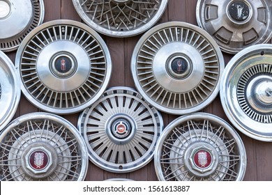 old hubcaps