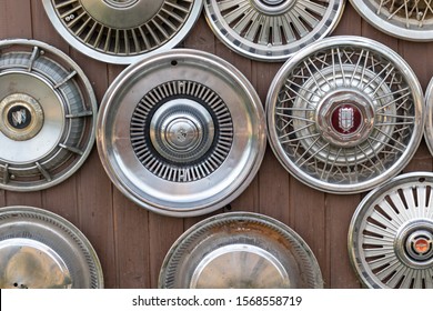 old hubcaps