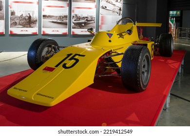 MOSCOW, RUSSIA - AUGUST 17, 2022: Soviet Serial Racing Car Of 