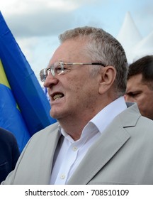 MOSCOW, RUSSIA -  AUGUST 26, 2017: Leader Of The Liberal Democratic Party Of Russia Vladimir Zhirinovsky At The Press Festival In Moscow. 