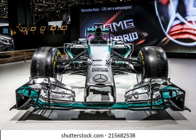 MOSCOW, RUSSIA - August 26:MERCEDES AMG PETRONAS Formula One Team At MIAS 2014 In Moscow, 26 August 2014