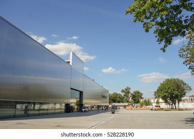 MOSCOW, RUSSIA - CIRCA AUGUST 2016: Garage Museum Of Contemporary Art (formerly The Garage Center For Contemporary Culture) Designed By Rem Koolhaas