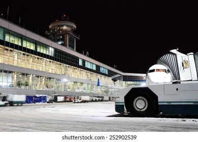 Moscow, Russia, February, 09,2015: Terminal Of Domodedovo Airport