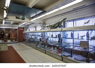 Moscow, Russia - February 1, 2020: Exhibit Of The Museum Of The Russian MiG Aircraft Corporation