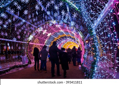 11,439 Christmas lights tunnel Images, Stock Photos & Vectors ...