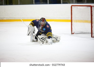 Moscow, Russia - January, 07, 2017: Female Amateur Hockey Leage LHL-77. Game Between Female Hockey Team 