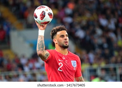 Moscow, Russia, Jule, 3, 2018. Spartak Stadium. Kyle Walker In The Football Match Of FIFA World Cup 2018 Between Colombia & England.