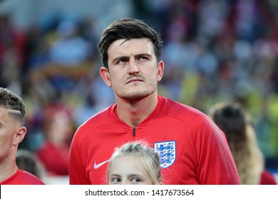 Moscow, Russia, Jule, 3, 2018. Spartak Stadium. Harry Maguire Before The Football Match Of FIFA World Cup 2018 Between Colombia & England.