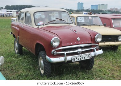 MOSCOW, RUSSIA - July 5, 2011: Old Soviet Cross-country Car Moskvich-410 At The Exhibition Avtoekzotika-2011, Tushino Airfield