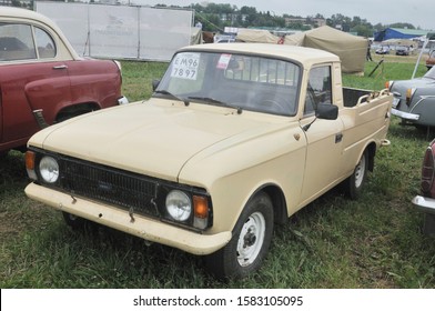 MOSCOW, RUSSIA - July 5, 2011: Old Soviet Car Pickup IZH-27151 At The Exhibition Avtoekzotika-2011, Tushino Airfield