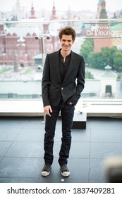 Moscow / Russia - June 16, 2012, Andrew Garfield In Front Of Kremlin