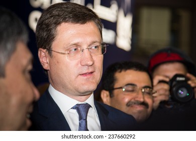 MOSCOW, RUSSIA, JUNE, 16: Russian Energy Minister Alexander Novak. 21st WPC, June, 16, 2014 at Crocus Expo  in Moscow, Russia