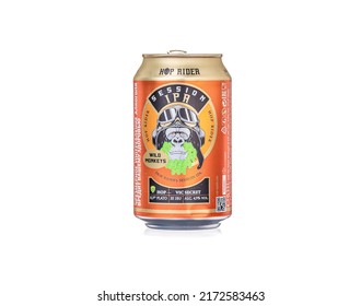 Moscow, Russia - June 28, 2022: A Can Of Hop Rider Session IPA Beer, Made In Germany.