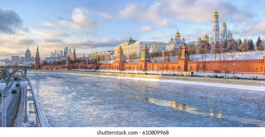 Moscow, Russia. Kremlin-residence Of The President Of The Russian Federation.