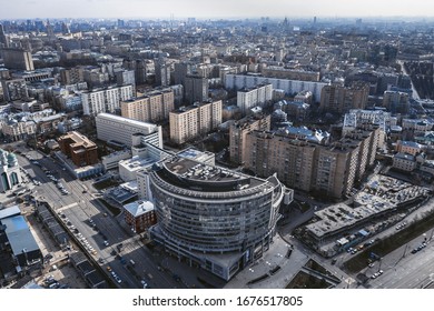 Moscow, Russia - March 9, 2020: Meshchansky District Is A District Of Central Administrative Okrug Of The Federal City Of Moscow, Russia.