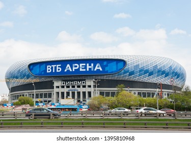 MOSCOW, RUSSIA - MAY 05, 2019: Dinamo Stadium