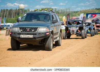 MOSCOW, RUSSIA - MAY 22, 2021: Competition Referees Car In The First Stage Of The Racing Series F7 CHALLENGE 2021, Auto-Moto Track Burtsevo