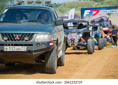 MOSCOW, RUSSIA - MAY 22, 2021: Competition Referees Car In The First Stage Of The Racing Series F7 CHALLENGE 2021, Auto-Moto Track Burtsevo