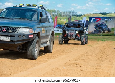 MOSCOW, RUSSIA - MAY 22, 2021: Competition Referees Car In The First Stage Of The Racing Series F7 CHALLENGE 2021, Auto-Moto Track Burtsevo