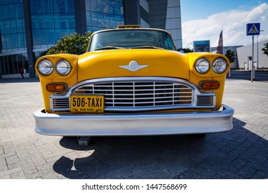 Moscow, Russia - May 30, 2019: Checker Marathon Taxi Car Produced By The Checker Motors Corporation In Moscow.