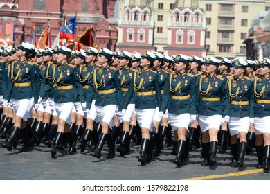 Moscow Russia May 7 2019female Cadets Stock Photo (Edit Now) 1579822198