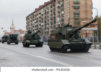 Moscow, Russia, May 9, 2017: Victory Day, Military Parade