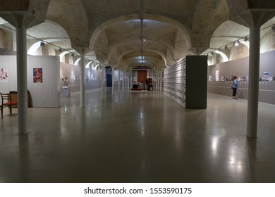 Moscow, Russia, September 07, 2018: Moscow Contemporary Art Center Winzavod. Exhibition Hall Of The White 