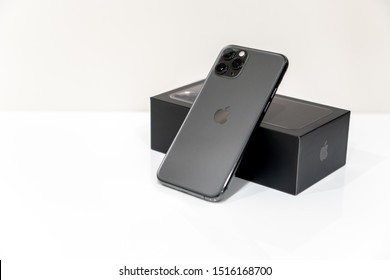 Moscow, Russia - September 24, 2019: Apple iPhone 11 pro on white background