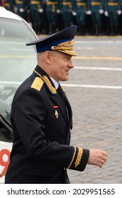 MOSCOW, RUSSIA-MAY 9, 2021:Hero Of The Russian Federation, Lieutenant General Sergei Dyachenko On Moscow's Red Square On Victory Day