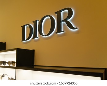 Moscow, Russian Federation January 22, 2020: Dior Department At Tsum.