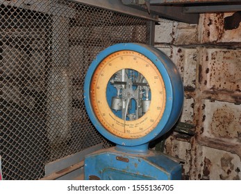 Moscow, Russia-October 30, 2019: Atmosphere In The Tunnels Of Bunker 703, An Anti-nuclear Underground Facility Built As A Document Repository And Military Command Post Of The Soviet Union.