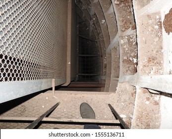 Moscow, Russia-October 30, 2019: Atmosphere In The Tunnels Of Bunker 703, An Anti-nuclear Underground Facility Built As A Document Repository And Military Command Post Of The Soviet Union.