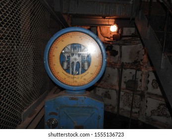 Moscow, Russia-October 30, 2019: Atmosphere In The Tunnels Of Bunker 703, An Anti-nuclear Underground Facility Built As A Document Repository And Military Command Post Of The Soviet Union.