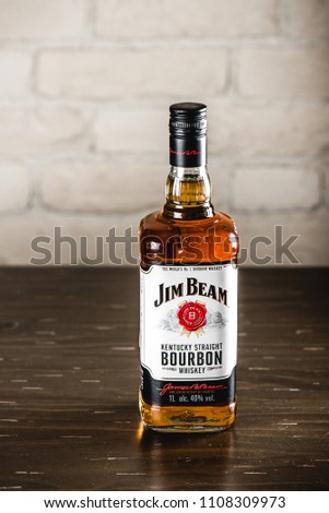 moscowrussia april 24 2018 jim beam stock photo edit now