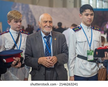 Moscow-Russia-06.06.2018: Nikolai Drozdov Soviet And Russian Zoologist And Biogeographer, Doctor Of Biological Sciences, Professor Of The Faculty Of Geography Of Moscow State University.