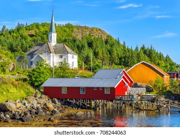 Moskenes Church Parish Church Municipality Moskenes Stock Photo ...