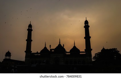 A Mosque against the sunset.