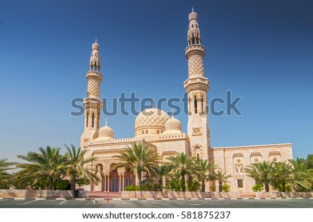 Mosque in Dubai, United Arab Emirates.