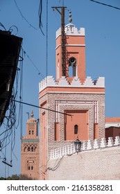 Mosque In Jemaa El Fna Square, Marrakesh, Morocco, Africa
