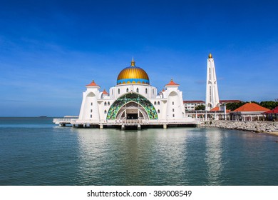 Mosque Malacca Strait