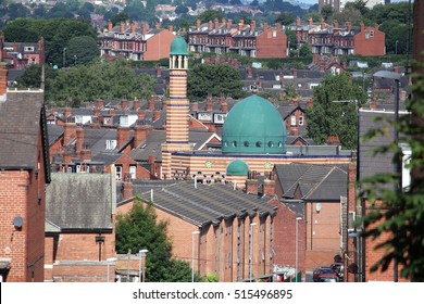 Mosque In The UK - Cityscape Of Leeds.