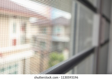 mosquito net wire screen on house window protection against insect
