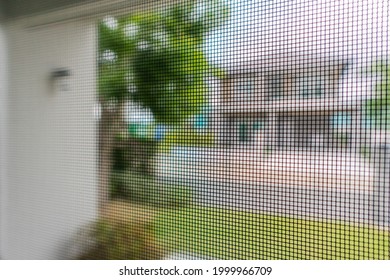 Mosquito Net Wire Screen On House Window Protection Against Insect