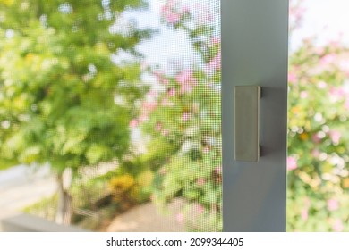 Mosquito Net Wire Screen On House Window Protection Against Insect