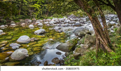 Mossman River Rocky Gorge Rainforest Queensland
