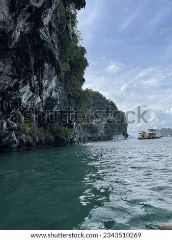 Similar – Wooden boats off island