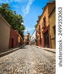 The most beautiful street in the world. San Miguel de Allende, Mexico 